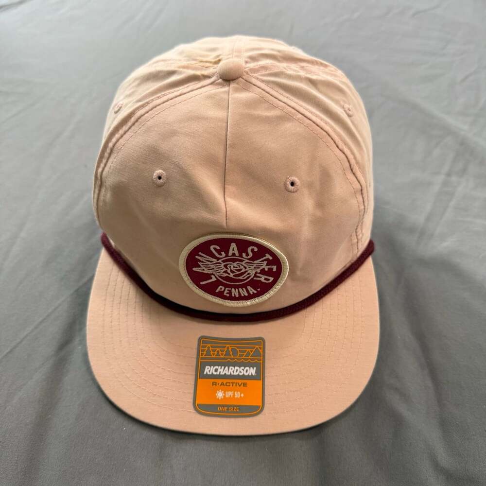 Richardson Lancaster Penna Patch Rope Snapback Hat Peach